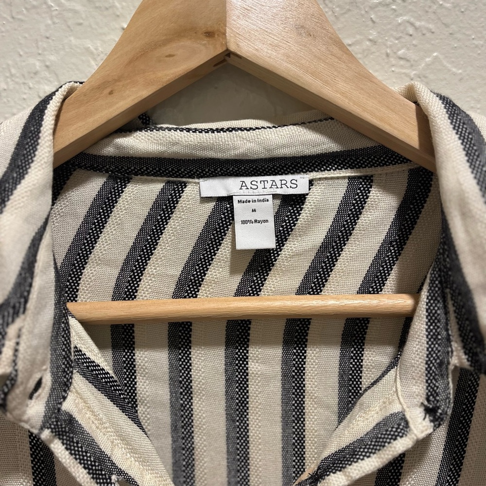 Astars Button Down Stripped Top - image 4